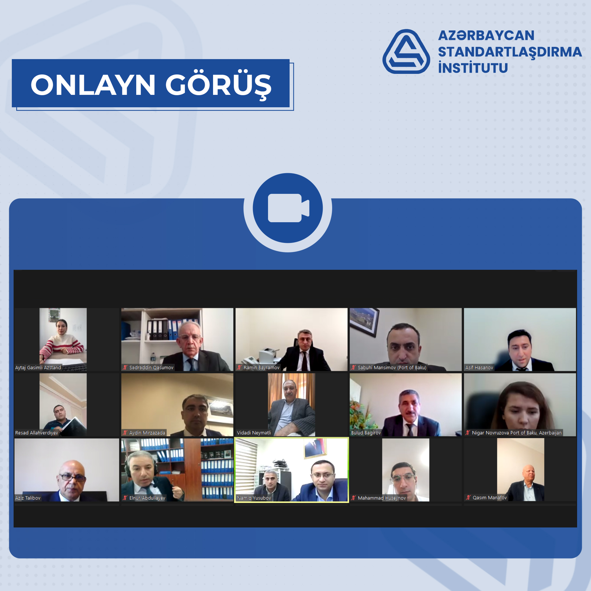 Yeni “Nəqliyyat və nəqliyyat infrastrukturu” standartlaşdırılması üzrə Texniki Komitənin (AZSTAND/TK 43) ilk iclası keçirilib.