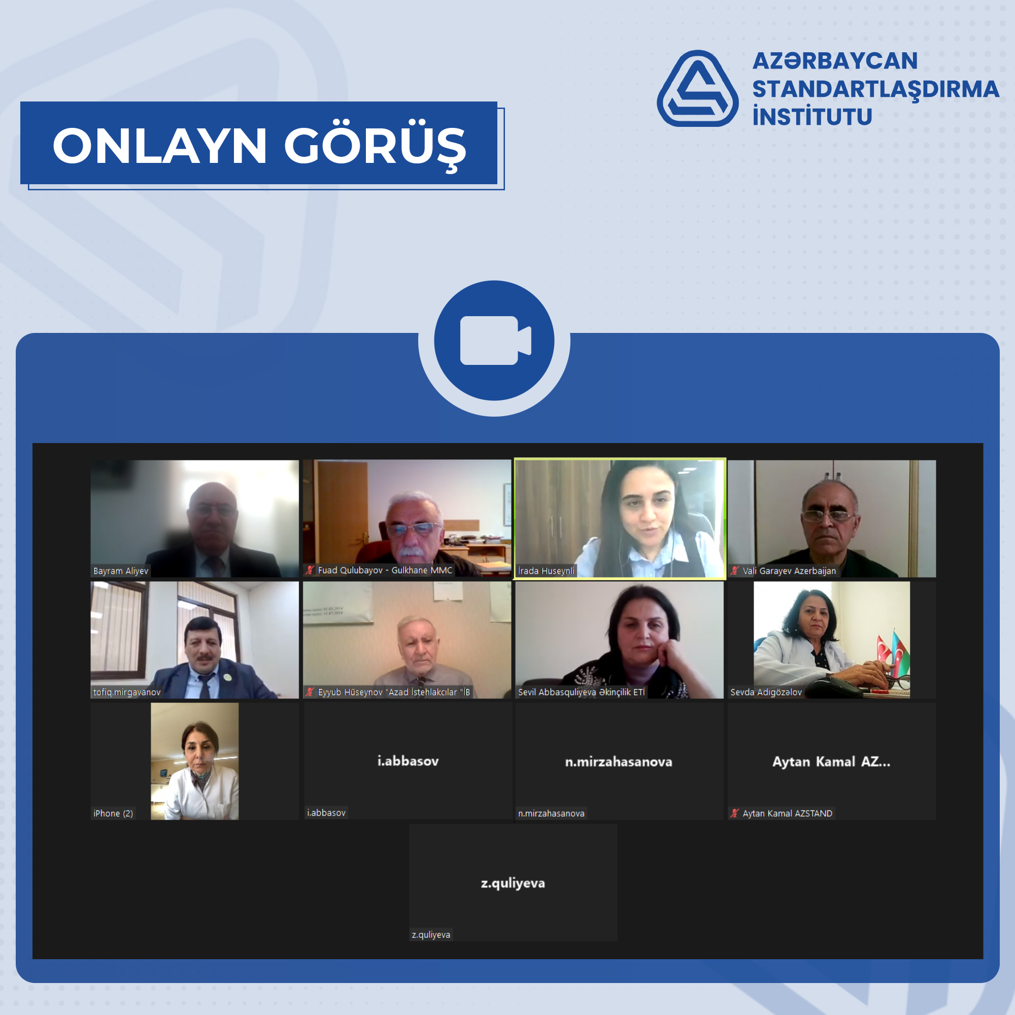 “Qida məhsullarının keyfiyyəti və texnologiyası”nın standartlaşdırılması üzrə Texniki Komitənin (AZSTAND/TK 33) növbəti iclası keçirilib.