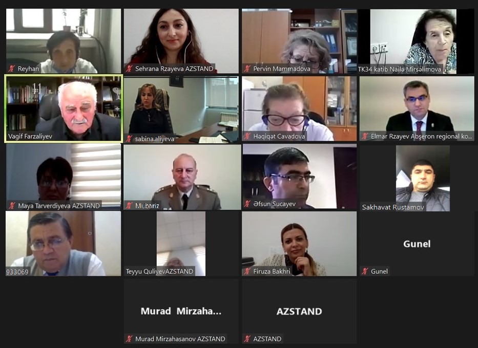 AZSTAND/TK 34 "Aşqarlar, sürtkü yağları, sürtkülər və xüsusi mayelər" Standartlaşdırma üzrə Texniki Komitənin onlayn formatda birinci iclası keçirilmişdir.