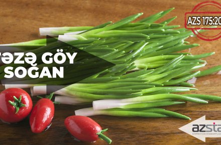 AZS 175:2022 “Təzə göy soğan” yeni dövlət standartı qəbul edilib