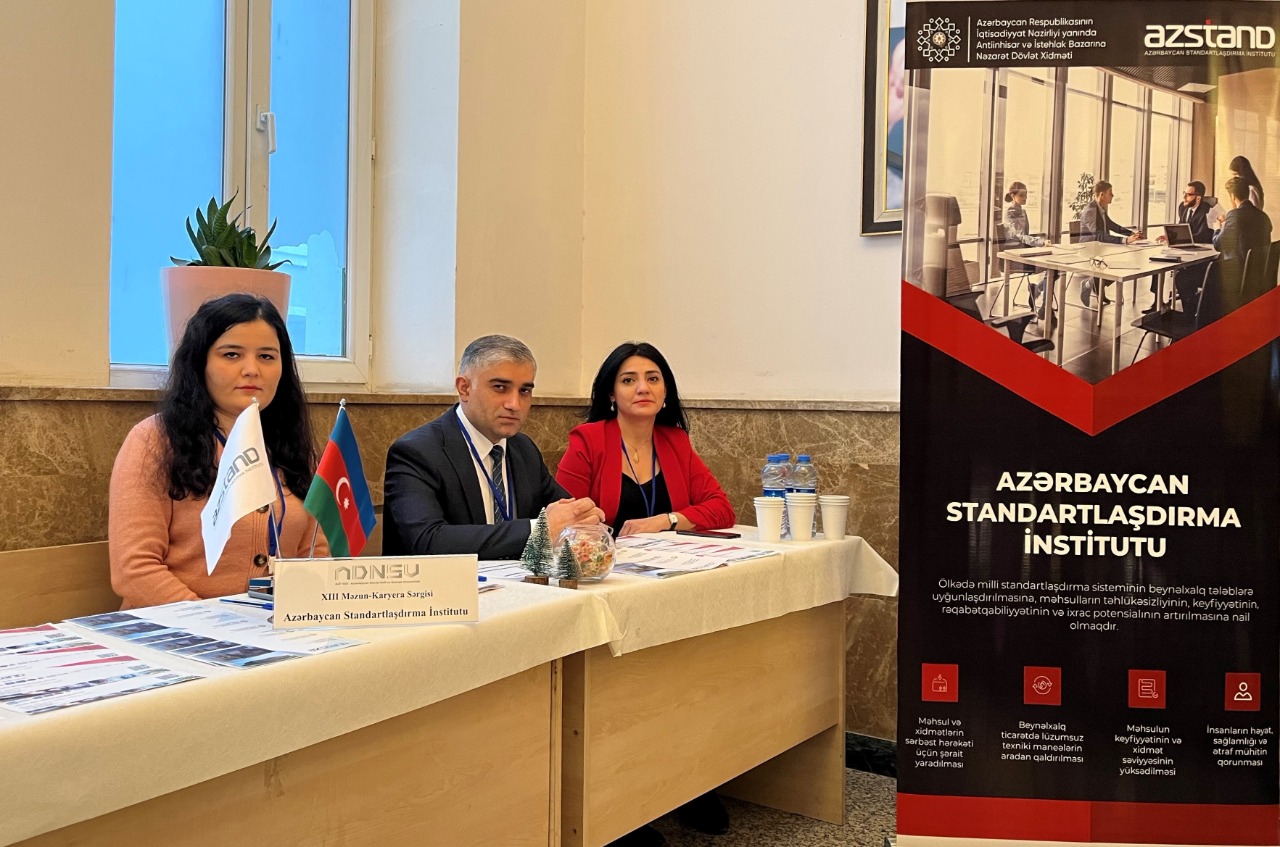 “Azərbaycan Standartlaşdırma İnstitutu” PHŞ (AZSTAND) Azərbaycan Dövlət Neft və Sənaye Universitetində (ADNSU) XIII Məzun-Karyera Sərgisində  iştirak edib