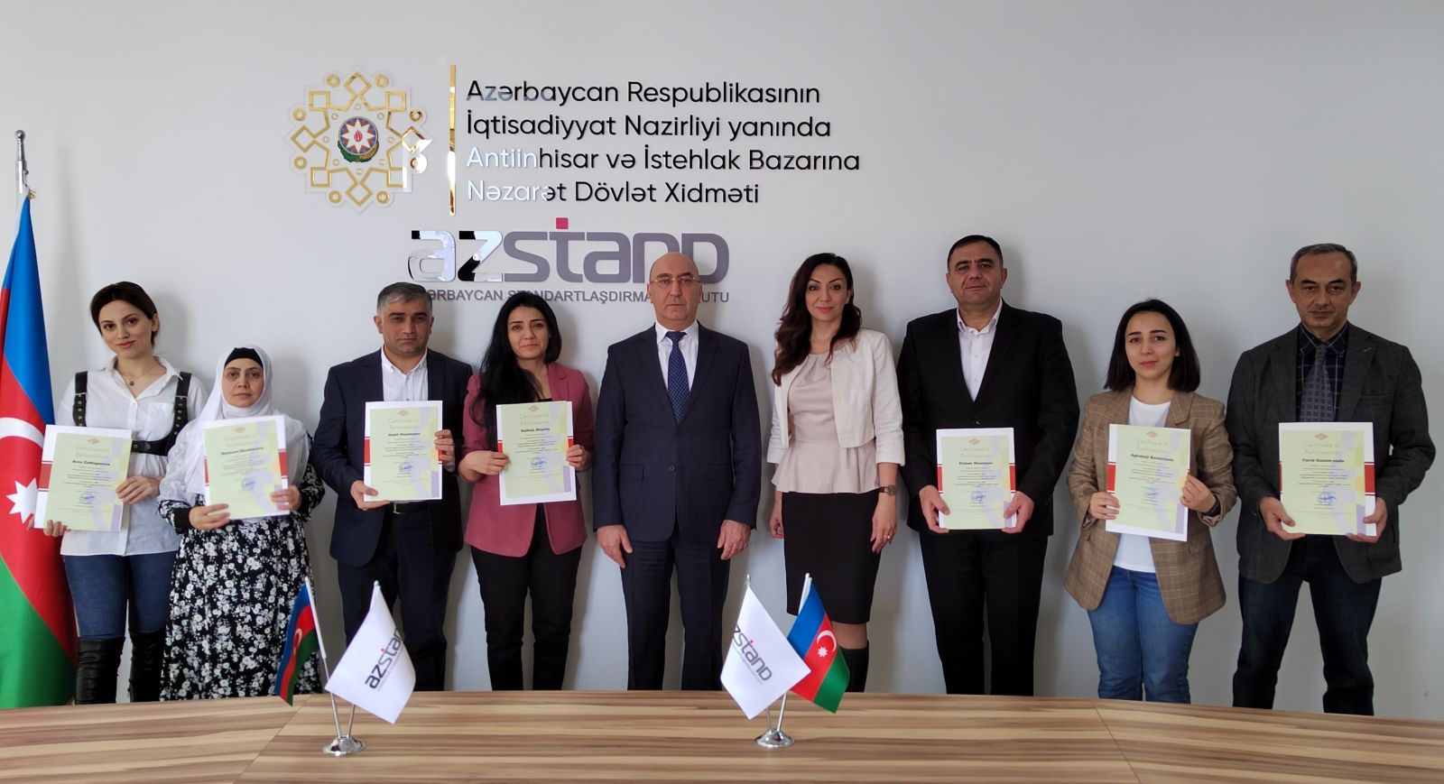 AZSTAND əməkdaşlarına ISO/İEC 17065 beynəlxalq standartı üzrə sertifikatlar təqdim edilmişdir