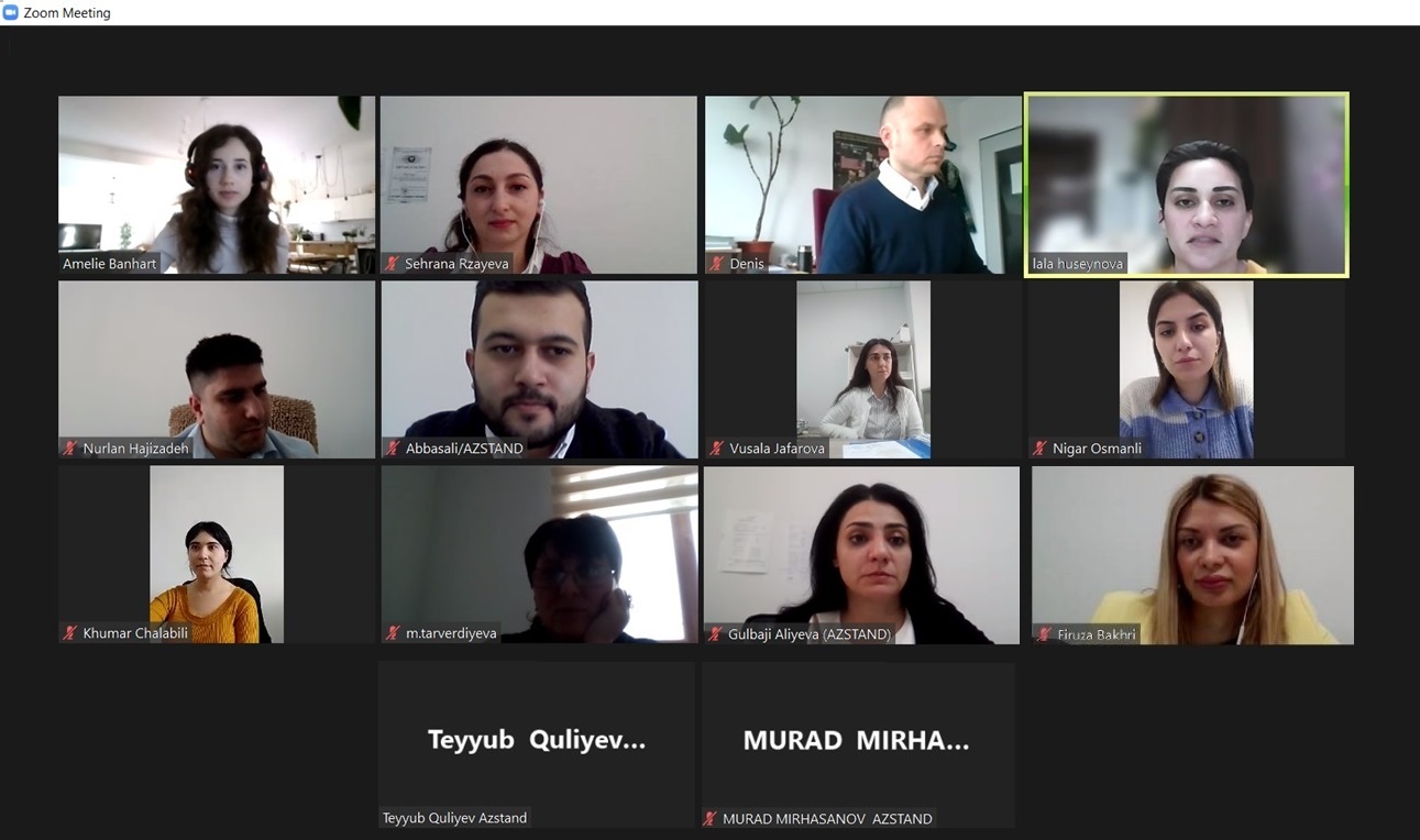 Tvinninq layihəsi çərçivəsində “Texniki komitələr” mövzusunda onlayn vebinar keçirilmişdir.