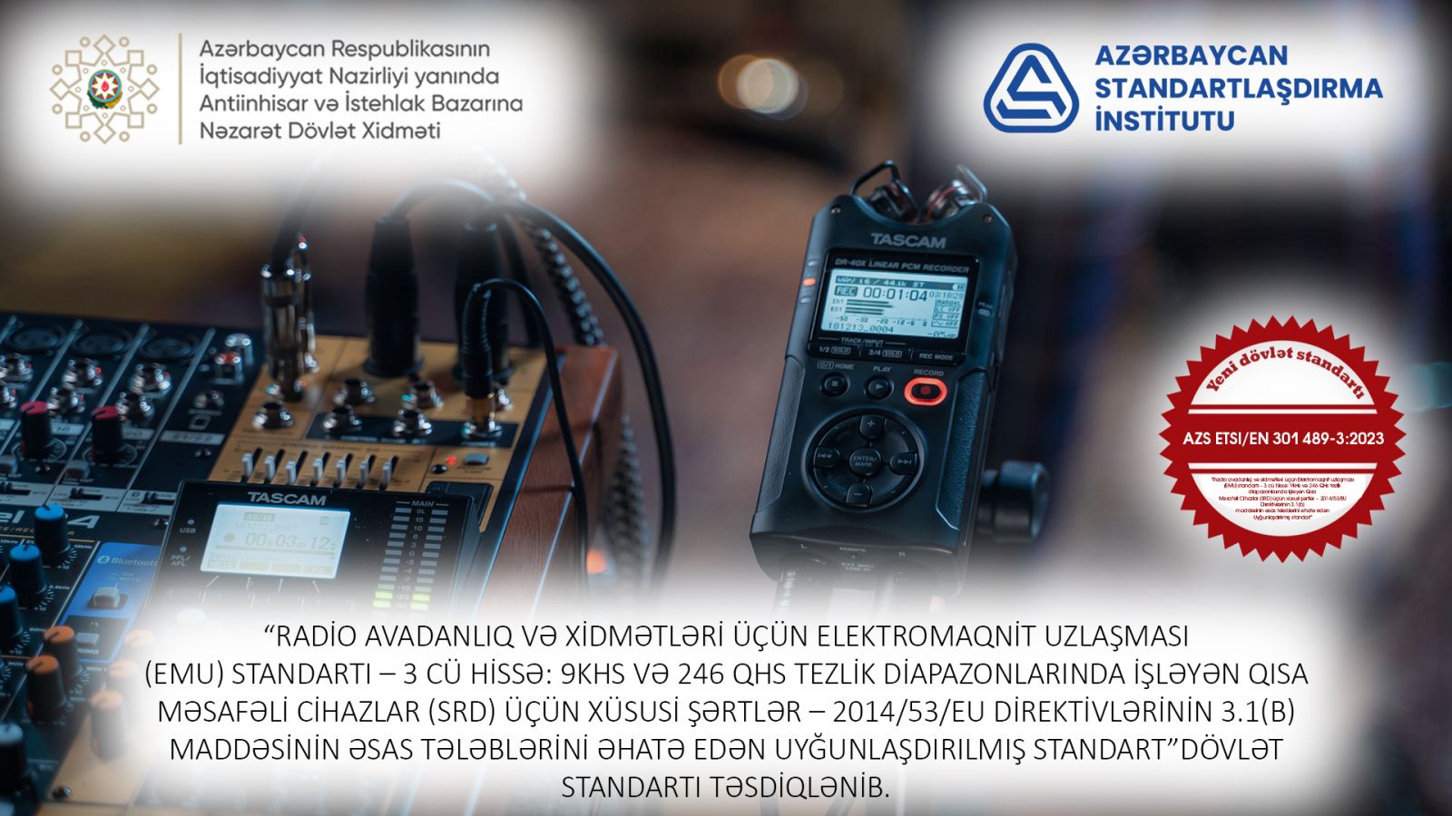 Elektromaqnit uzlaşması üzrə yeni dövlət standartı qəbul edilib