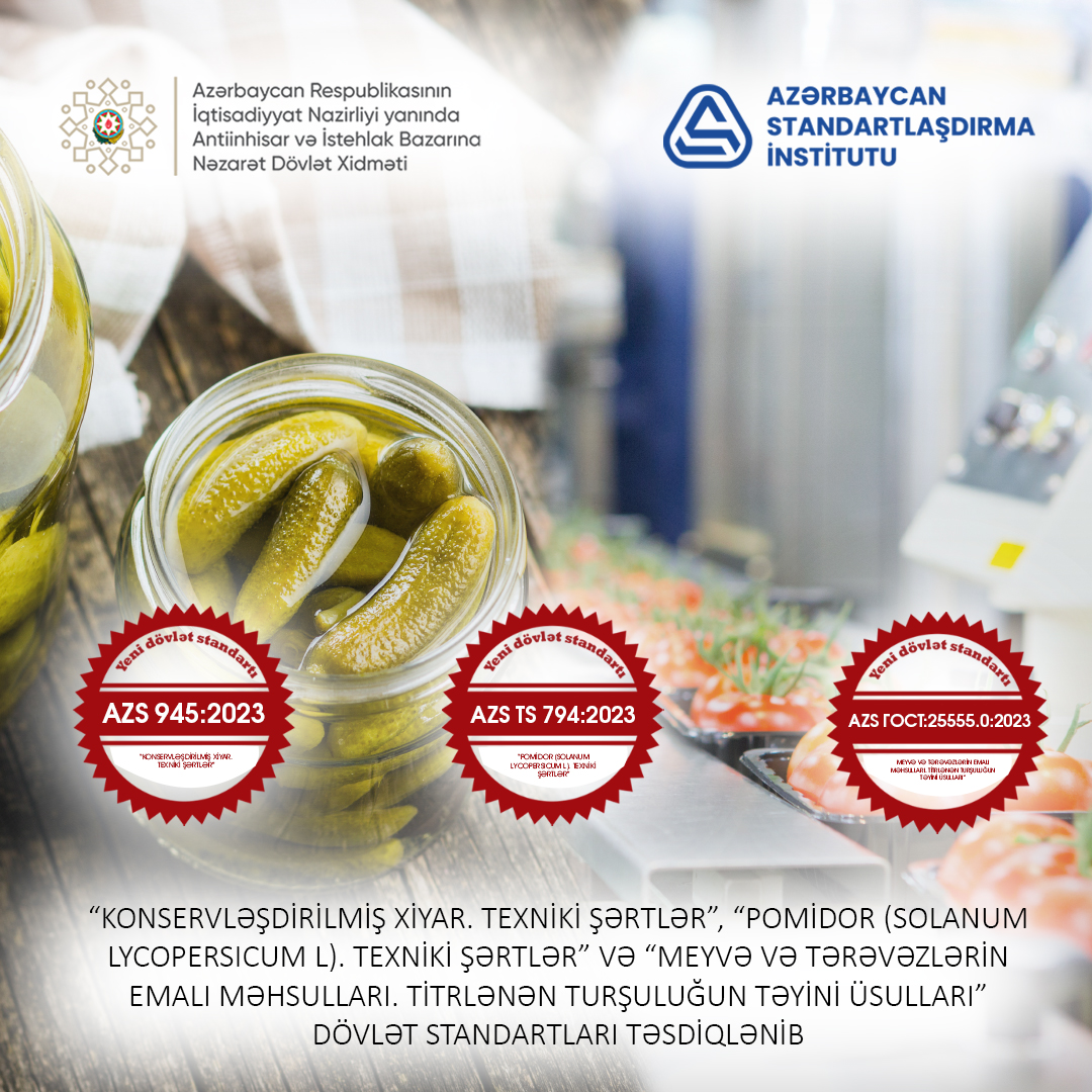 Tərəvəzçilik sahəsi üzrə yeni dövlət standartları qəbul edilib.