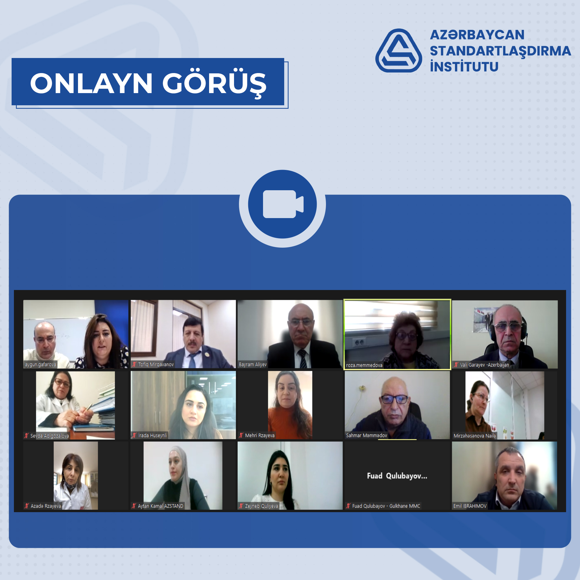 “Qida məhsullarının keyfiyyəti və texnologiyası”nın standartlaşdırılması üzrə Texniki Komitənin (AZSTAND/TK 33) növbəti iclası keçirilib.