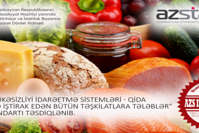 Qida təhlükəsizliyinə dair yeni dövlət standartı qəbul edilib