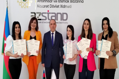 AZSTAND tərəfindən “SOCAR Polymer” şirkətinin laboratoriya əməkdaşlarına İSO/IEC 17025 beynəlxalq standartı üzrə sertifikatlar təqdim edilmişdir